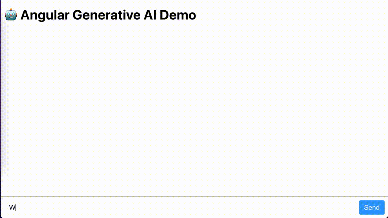Angular Generative AI Demo